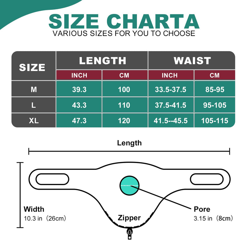 [Australia] - Ostomy Belt Black - Stealth Belt for Ostomy Bag, Ostomy Support Belt, Ostomy Wrap, Colostomy Bag Covers for Sport & Swiming L 