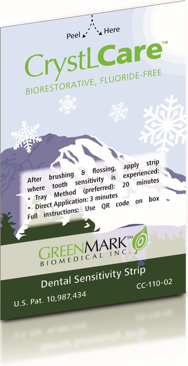 [Australia] - CrystLCare Biorestorative - The Fluoride-Free Dental Strip for Instant and Lasting Relief from Dental Sensitivity, containing 14 Strips 
