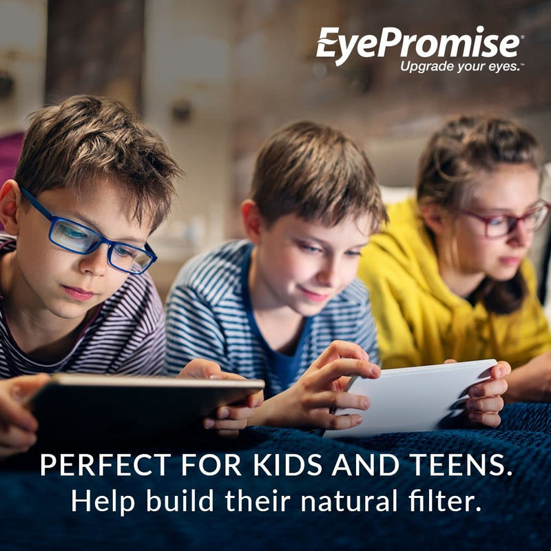 [Australia] - EyePromise Screen Shield Teen Chewable Eye Vitamin - Screen Time Protection Vitamins for Kids Ages 4-17 Including Preschool, School Age, and Adolescent Phases – No Yeast or Gluten 