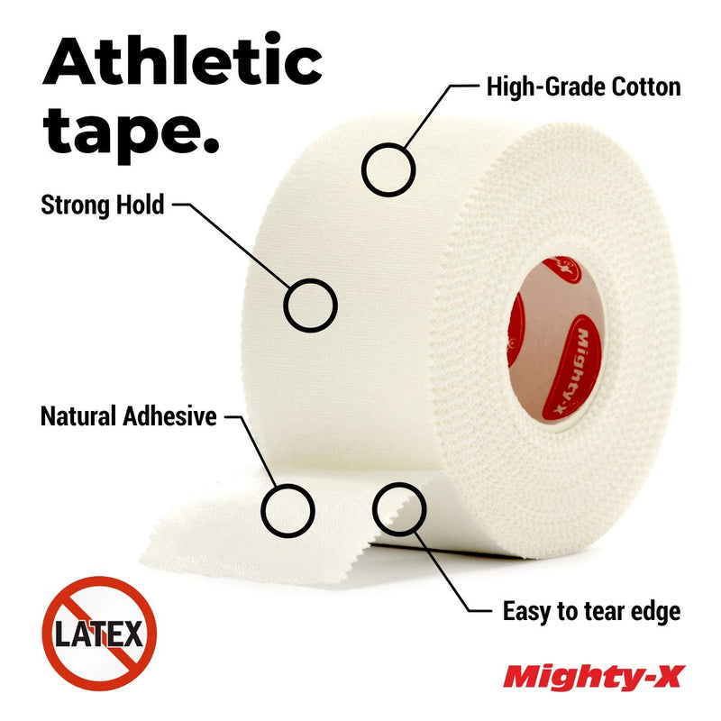 Save 10% on Waterproof Kinesiology Tape - 3 Uncut Rolls - 16.4ft Kinetic Tape with Great Adhesion (Latex Free) + White Athletic Tape + PreWrap - 4 Pack - 1.5in x 45ft