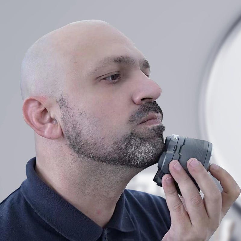 [Australia] - DOAO Men's Bald Razor, 2025 Improved Waterproof 6D Flexible Bald Razor, Magnetic Floating Head, Wet and Dry Bald Razor, USB-C Port (A6) A6 