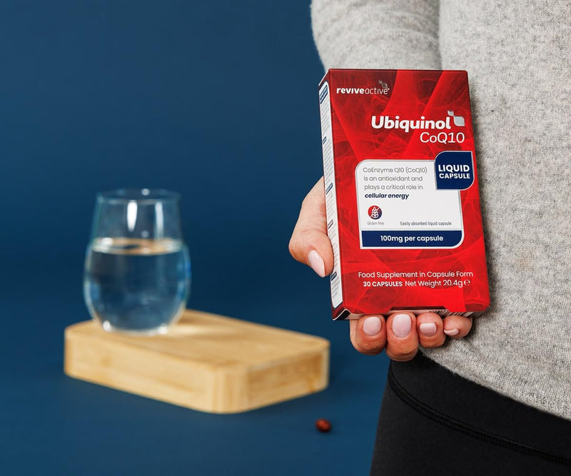 Revive Active Ubiquinol CoQ10 100mg, Highly Absorbable Kaneka™ Ubiquinol, Supports Cellular Energy & Antioxidant Protection, Easily Absorbed Liquid Capsule, 30 Day Supply