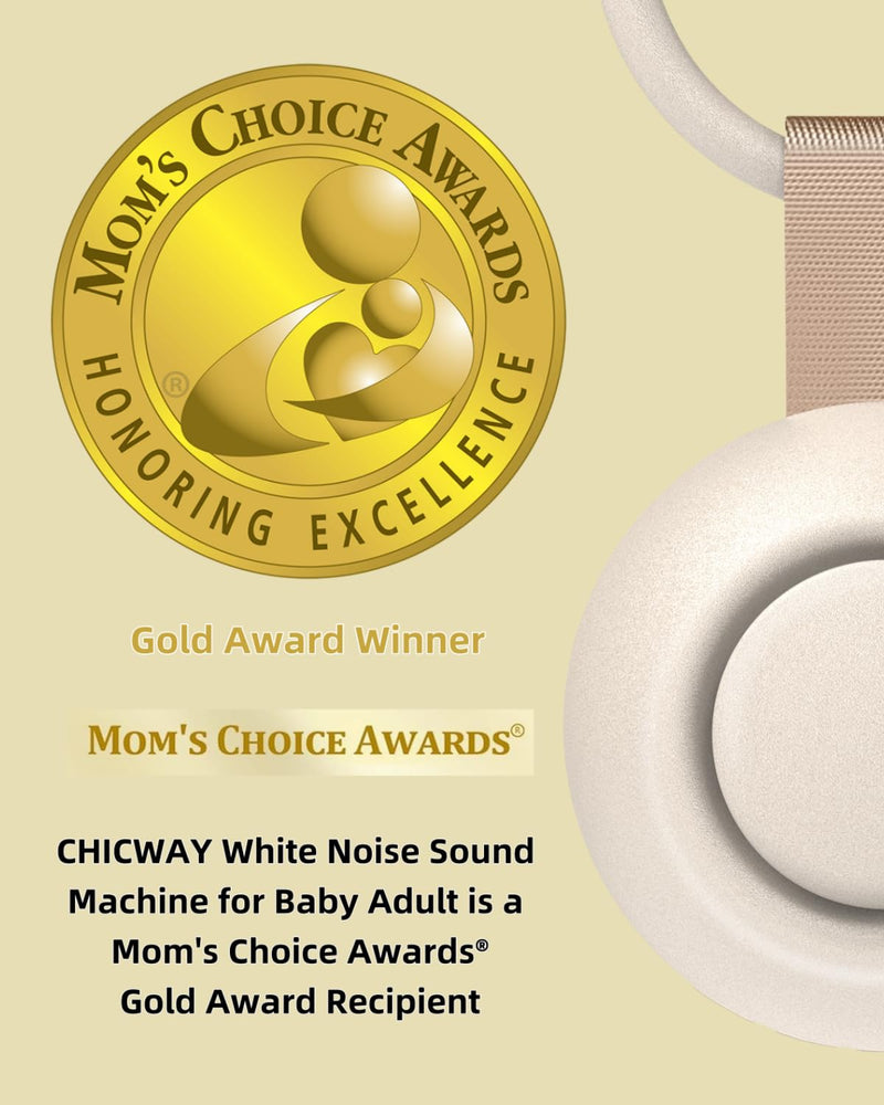 [Australia] - 2025 Mom's Choice Awards, Portable Sound Machine for Baby Adult, AI Cry Detection, 18 Soothing Sound, Bluetooth Rechargeable White Noise Machine for Home Office Travel, Nursery Light, Gray Putty Gray 
