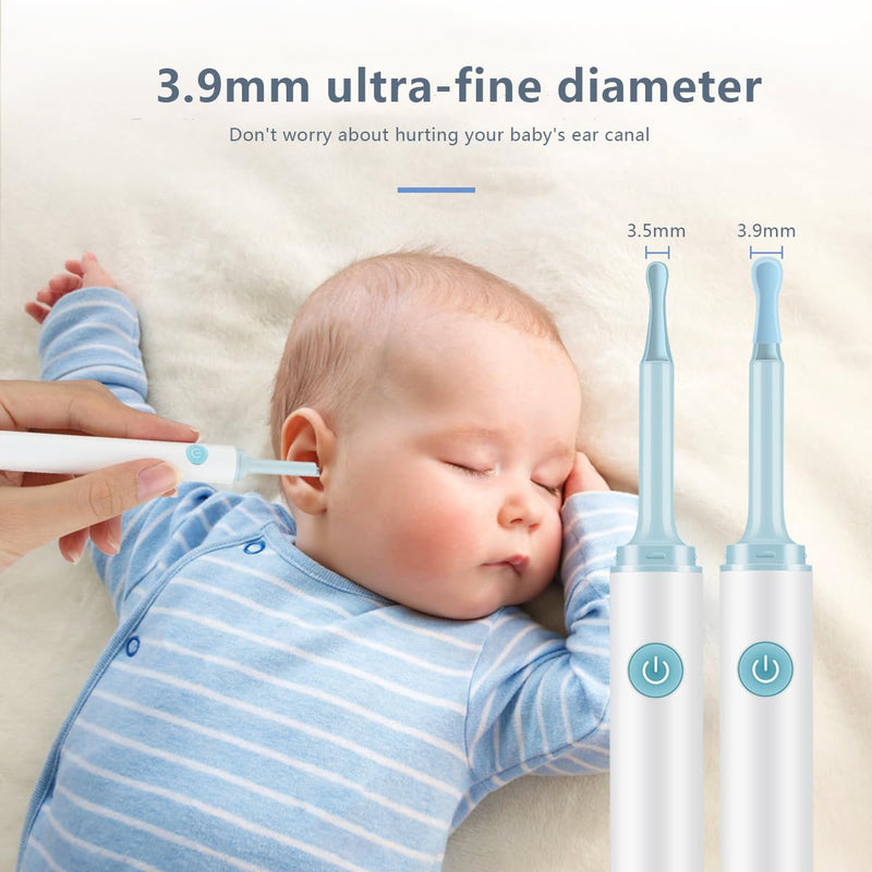 [Australia] - Earwax Remover Otoscope, LANMOU 1080P Wifi Ear Cleaner, Ear Cleaner with Camera, HD Otoscope with 6 LEDs & 4 Silicone Ear Spoons, Ear Cleaner for iPhone, Android, iPad, White 