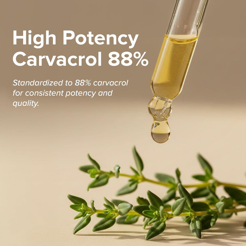 Orzax Oregano Oil Drops, 1 Fl Oz (30 ml), Wild Oregano Oil with 88% Carvacrol, Helps Immune Support, 200 Day Supply