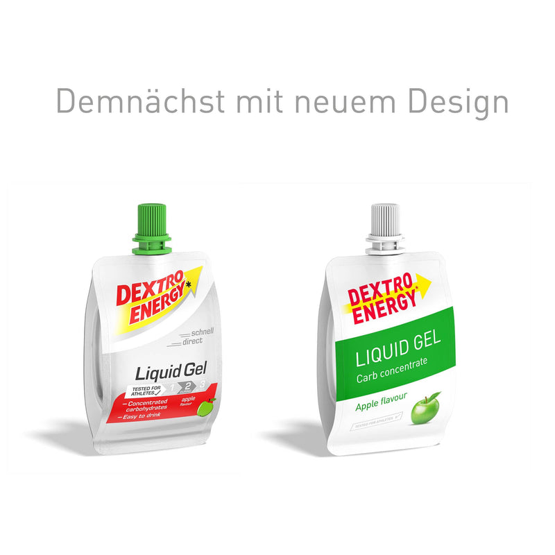 [Australia] - DEXTRO ENERGY LIQUID GEL APPLE - 6x60ml (pack of 6) - glucose concentrate made from quickly available carbohydrates, energy gel, with apple flavor, energy bar alternative, for endurance sports 60ml (pack of 6) 