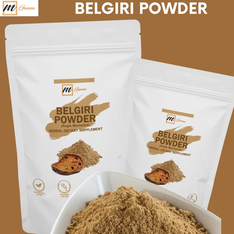 [Australia] - 100% Natural Belgiri | 227 GMS / 0.5 LBS | Aegle Marmelos | Bael powder | Wood Apple Powder for Health Care and Beauty 