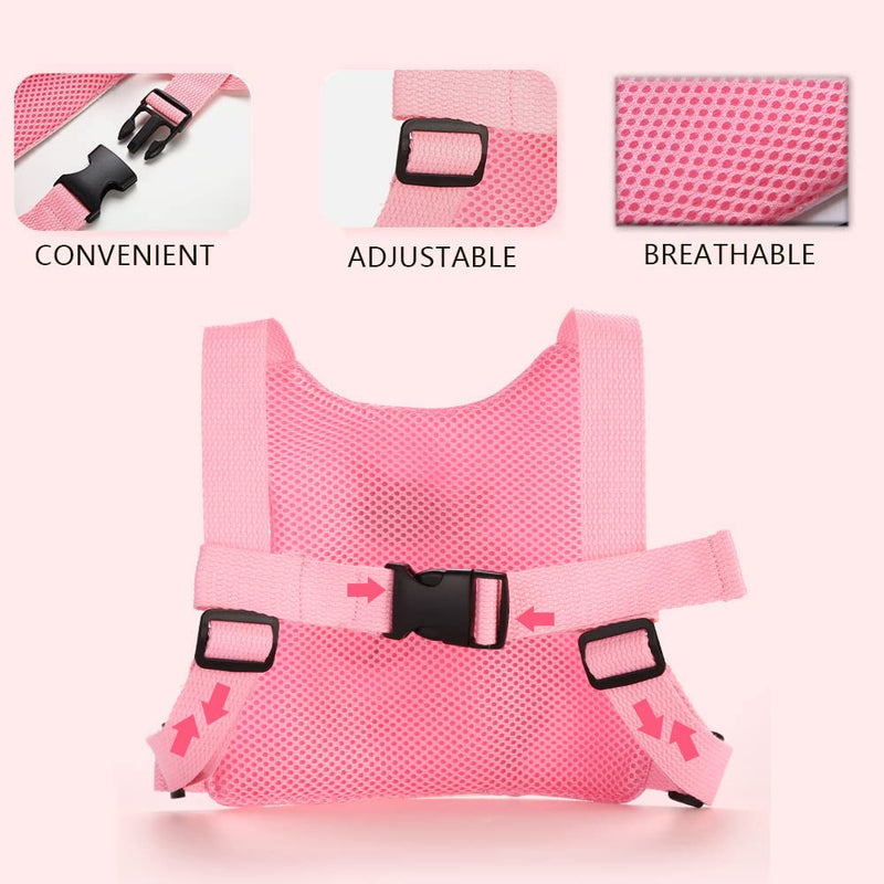 [Australia] - Toddlers Leash + Anti Lost Wrist Link Child Kids Safety Harness Kids Walking Wristband Assistant Strap Belt for Girl Pink Christmas Gift (PINK2) 