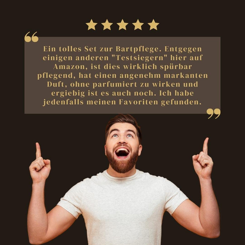 [Australia] - BartZart beard oil set with cedar wood made of high-quality beard oil and natural beard wax, premium beard care set for daily beard care, beard care set for men, beard balm, 2 pieces (pack of 1). 