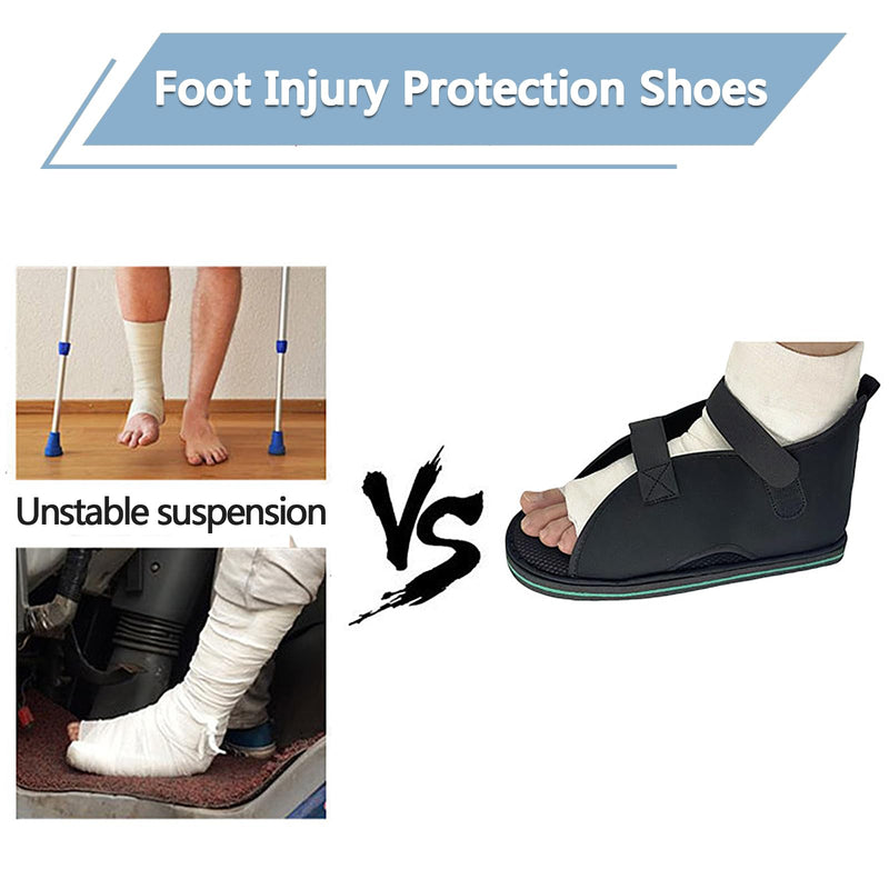 Medical open-toe plaster shoe,Adjustable Walking Boots Recovery Cast Shoe Covers,Universal for Both Left and Right Feet,Medical Boots for Men or Women S Small