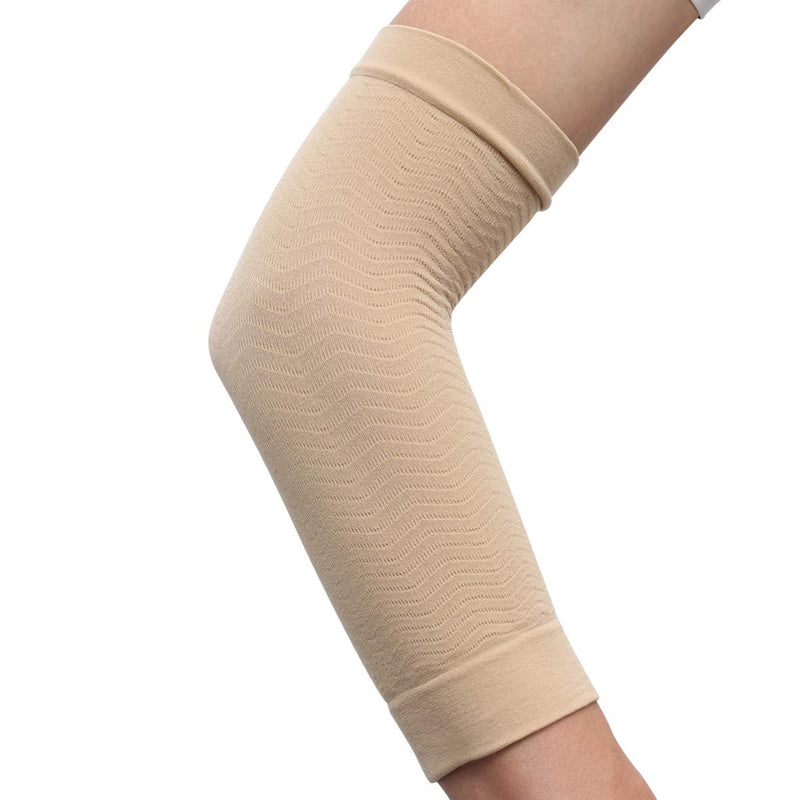 [Australia] - LIOOBO 2 Pairs Compression Arm Sleeves Lymphedema Arm Warmer Shaper Arm Sleeves Arm Socks Arm Cuff Compression Sleeve for Elbow Arm Sleeve 