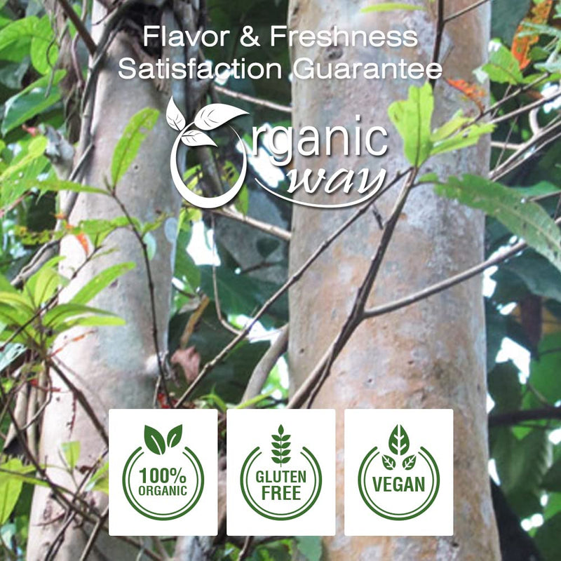 [Australia] - Organic Way Arjuna Bark Powder (Terminalia arjuna) - Organic & Kosher Certified | Raw, Vegan, Non GMO & Gluten Free | USDA Certified | Origin - India (1/2LBS / 8Oz) 8 Ounce (Pack of 1) 