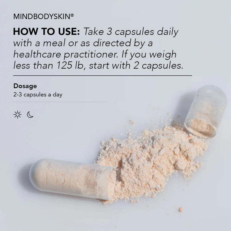 [Australia] - CLEARstem - MINDBODYSKIN Hormonal Acne Supplement (5-HTP) - Natural DIM Supplement - Skin Care Vitamins - Hormone Balance, Antioxidants - Vegan, Gluten Free, Cruelty Free - 30 Servings, 90 Capsules 5HTP 