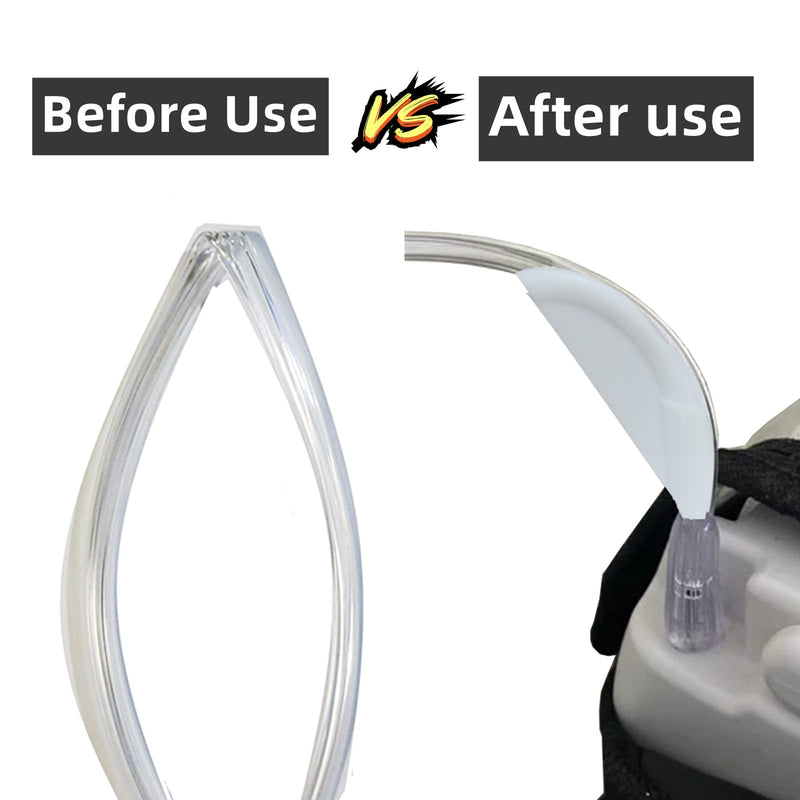 [Australia] - Holder for Oxygen Hose,Tubing Strain Reliefs,Tubing Supports for Oxygen Hose,Compatible with Oxygen Concentrator/Portable Oxygen Tubing/Nebulizer Tubing 2pcs White 