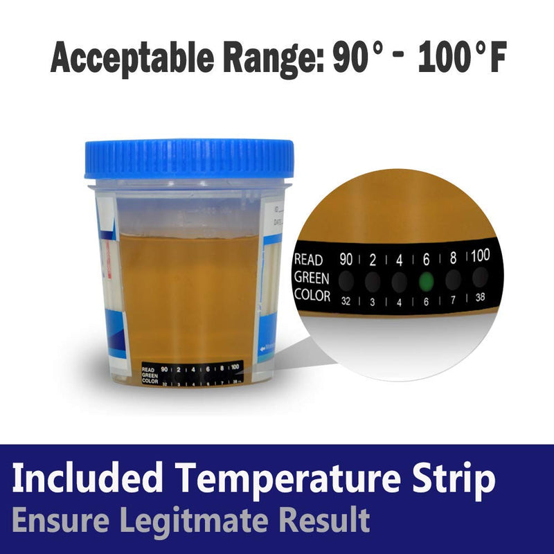 [Australia] - Prime Screen Multi Drug Test Cup 10 Panel Kit - Urine Screening Test Marijuana(THC),AMP,BAR,BZO,COC,mAMP,MDMA,MTD,OPI,PCP,THC-[5 Pack]-TDOA-3104 