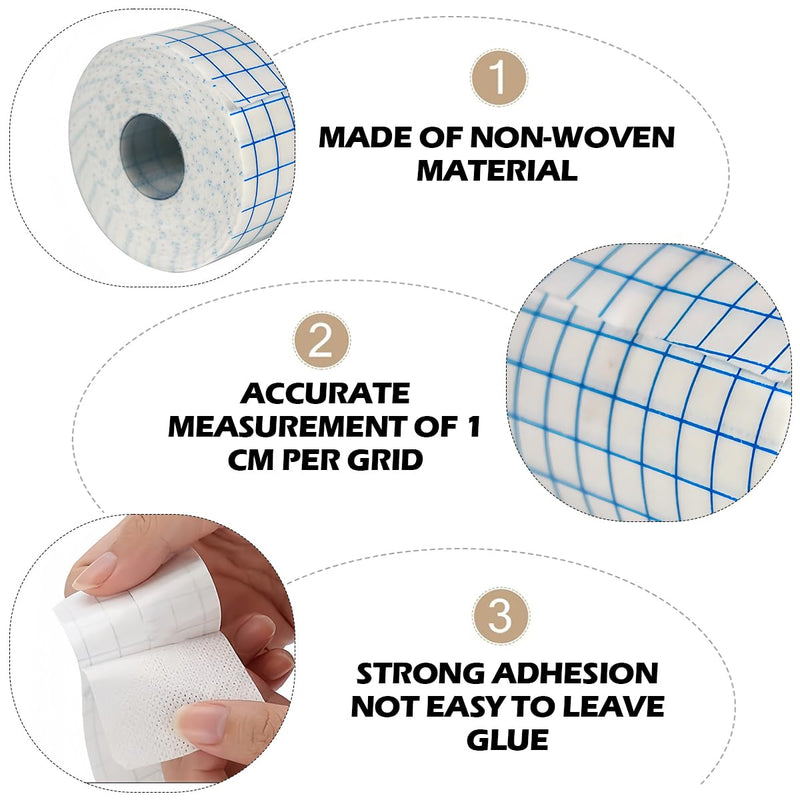 Adhesive Bandage Tape Breathable Non-Woven Tape Medical Dressing Wound Fixation Bandage Cuttable Adhesive Cloth Tape,5CMx10M 5CMx10M