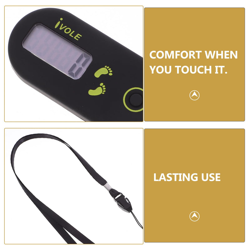 [Australia] - Kisangel Digital Counter Sports Ladder E Clips Step and Calorie Counter Clip on Pedometers Step Tracker Tool Gift Treadmill Black Miss Intelligent Monitor Mini Tools Sports Pocket Tools 