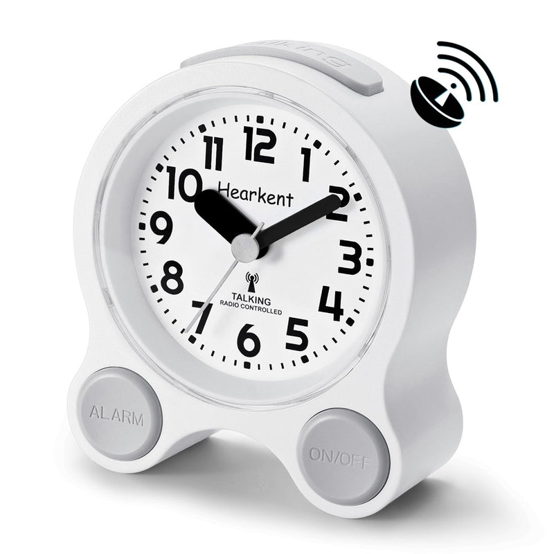[Australia] - Hearkent Talking Alarm Clocks with German Pleasant Voice, Backlight and 5 Separate Alarm Sets for Blind, Visually Impaired and Elderly People (Black) Black 