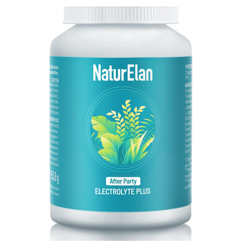 [Australia] - Electrolytes After Party - 60 capsules for party with electrolytes, plant extracts and vitamins, Vegen, without additives, produced in Germany 