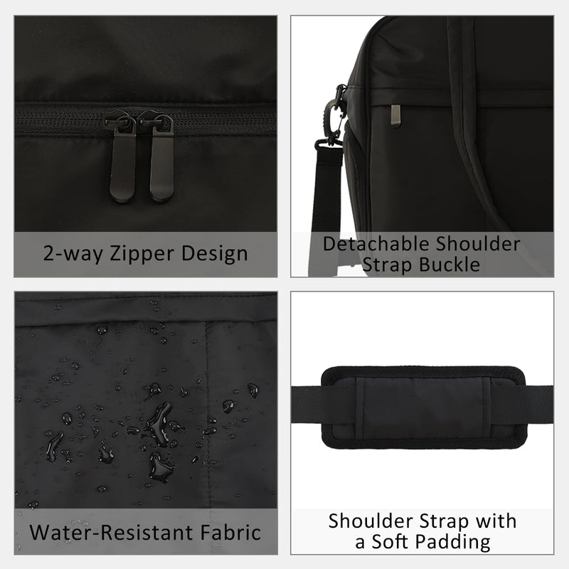 2-Pack Gym Bag for Women, Duffle Bag with Shoe Compartment