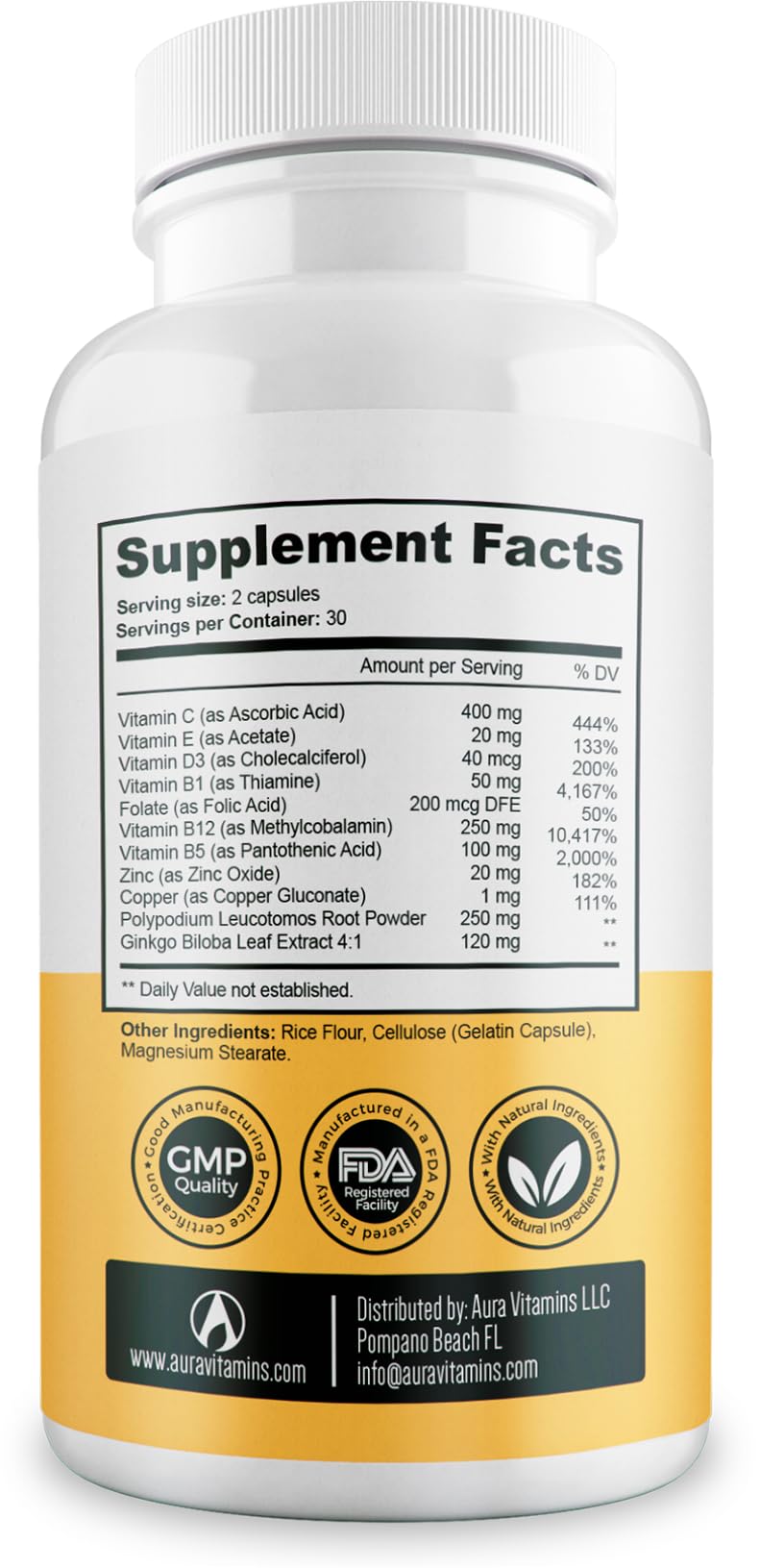 Dermawonder Vitiligo Capsules 60 Count | Effective Vitiligo Supplement | Reduce White Spots and Improve Skin Pigmentation Support | Suitable for All Skin | Natural Solution for White Spots on (3) 3