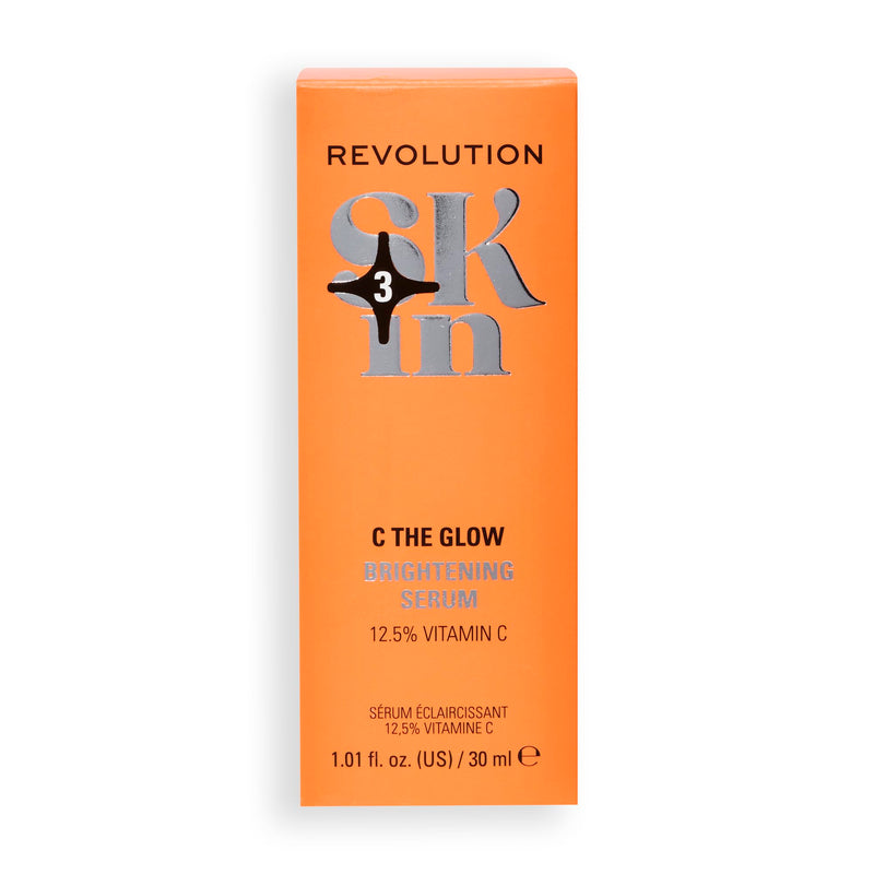 Revolution Skin, C The Glow 12.5% Vitamin C Brightening Face Serum, Moisturizing & Hydrating with Vitamin C, Vegan & Cruelty-Free, 1.01 fl oz