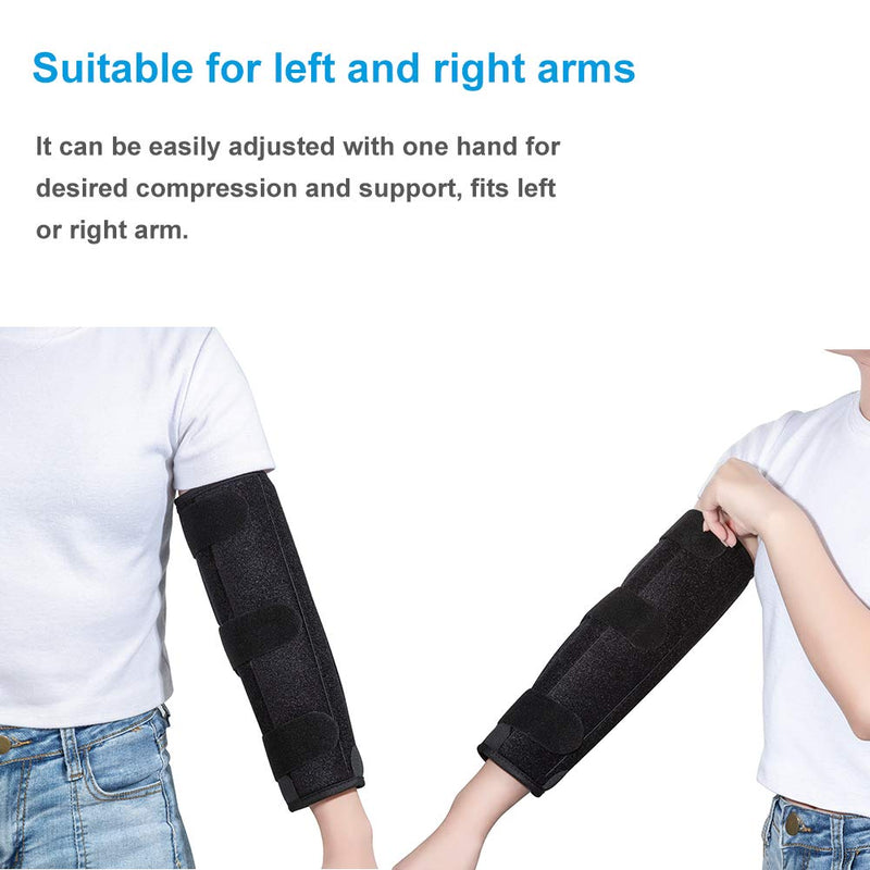 Elbow Brace Support Splint for Cubital Tunnel Syndrome, Arthritis Pain Relief, Immobilizer Stabilizer Extension Brace for Sleeping at night, Fits Woman, Man Large/X-Large (Pack of 1)