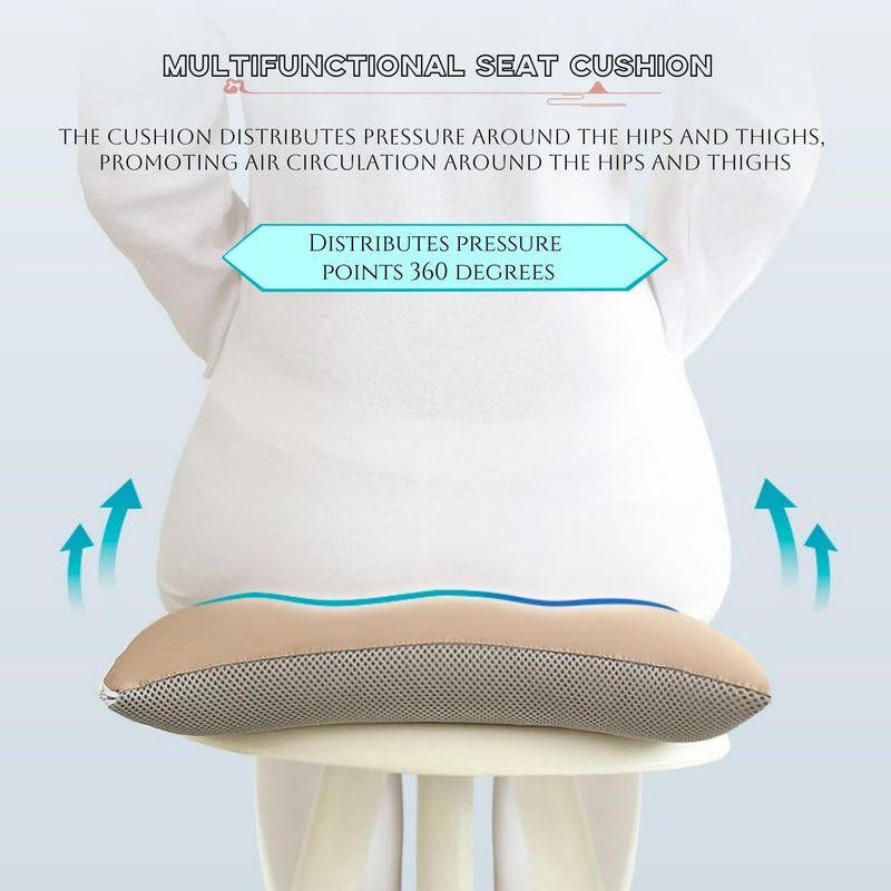 [Australia] - Pressure Ulcer Cushion,Bed Sore Cushions,Donut Pillow for Bed sores,Soft,Breathable and Pressure Relief Sciatica Pillow Anti-Decubitus Pad for Seniors,Pregnant and Post-Surgery Brown Small 