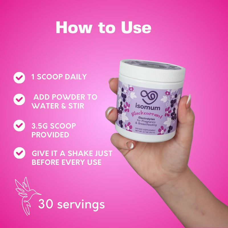 Electrolyte Powder for Pregnancy & Breastfeeding | Zero Sugar- Hydration & Energy Supplement with Essential Vitamins & Minerals | Prenatal & Postnatal | Safe for Nursing Mums - 30 Servings