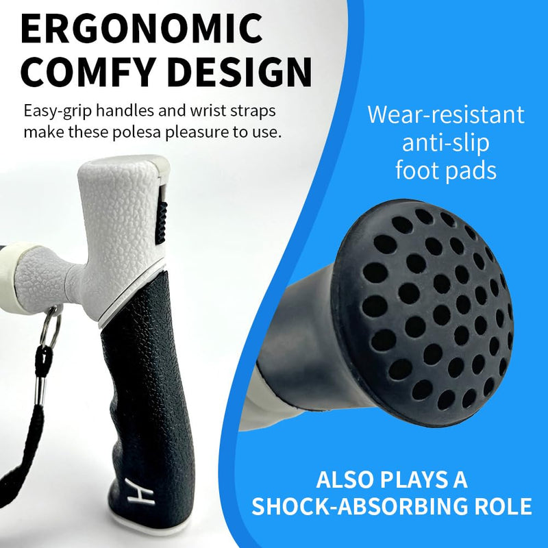 [Australia] - Adjustable Foldable Walking Cane,Titanium Hiking Sticks Canes Walking Sticks for Seniors,Telescopic Walking Canes with Anti-Slip Grip, Lightweight Trekking Cane for Hiking, Climbing 