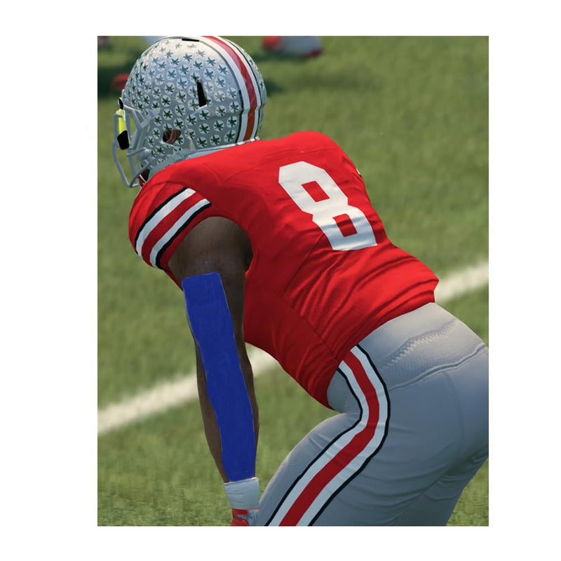 4 Inches X 10.9 Yards Blue Turf Tape Football - Extra Wide - Latex Free Sport Tape - Ultra Sticky Athletic Tape - Waterproof & Flexible