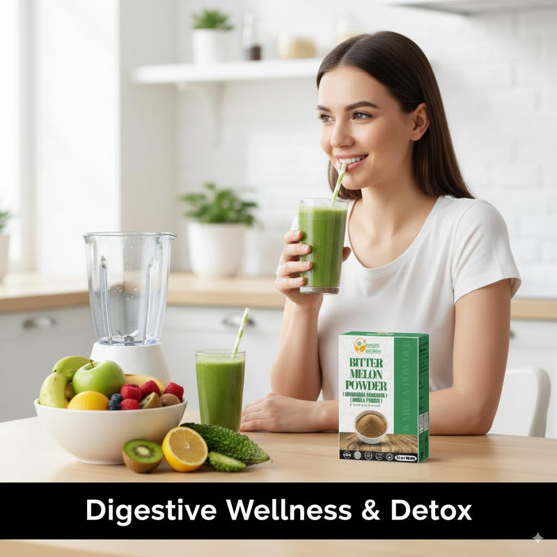[Australia] - Bitter Melon Powder (Karela, Momordica Charantia), 100% Natural, Non-GMO, Gluten-Free, Supports Healthy Lifestyle & Wellness, 5.3 oz / 150 gm Karela / Bitter Melon / Momordica Charantia Powder 