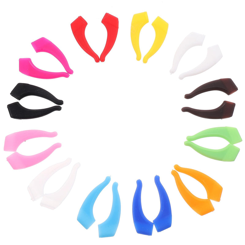 [Australia] - NUOBESTY 12 pairs of silicone glasses holder, non-slip glasses temple cover, glasses ear pads, ear hooks for glasses, sunglasses 