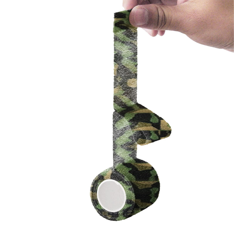 [Australia] - VideoPUP 18pcs Tattoo Grip Tape,Disposable Cohesive Tattoo Grip Cover Elastic Bandage Handle Grip Tube for Tattoo Machine Tattoo Grip Accessories,Wetland Camouflage 18pcs Wetland Camouflage 