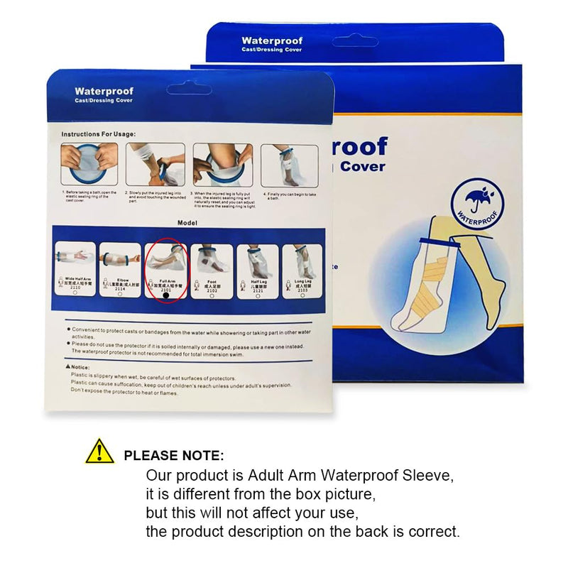 [Australia] - XongSyue arm protector cover, plaster protection, waterproof arm, adult bandage protection, shower protection arm, plaster arm waterproof for men and women, arm protector, reusable arm plaster shower cover 