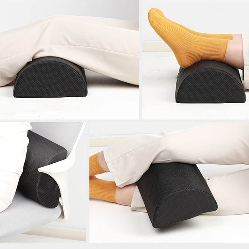 [Australia] - Half Moon Bolster Pillow for Legs, Knees, Lower Back and Head, Half Round Support Pillow, Massage Bolster, Lumbar Support Pillow for Bed, Sleeping, Improves 