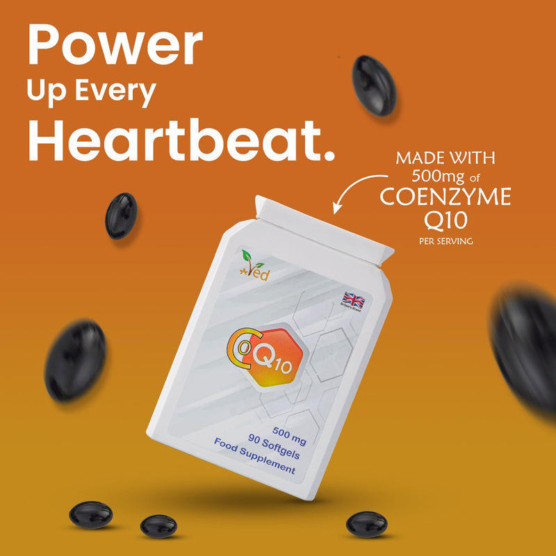 VED Co Enzyme Q10 | Support Healthy Heart and Muscles | Promote Cellular Energy | Naturally Fermented Ubiquinone| 500mg