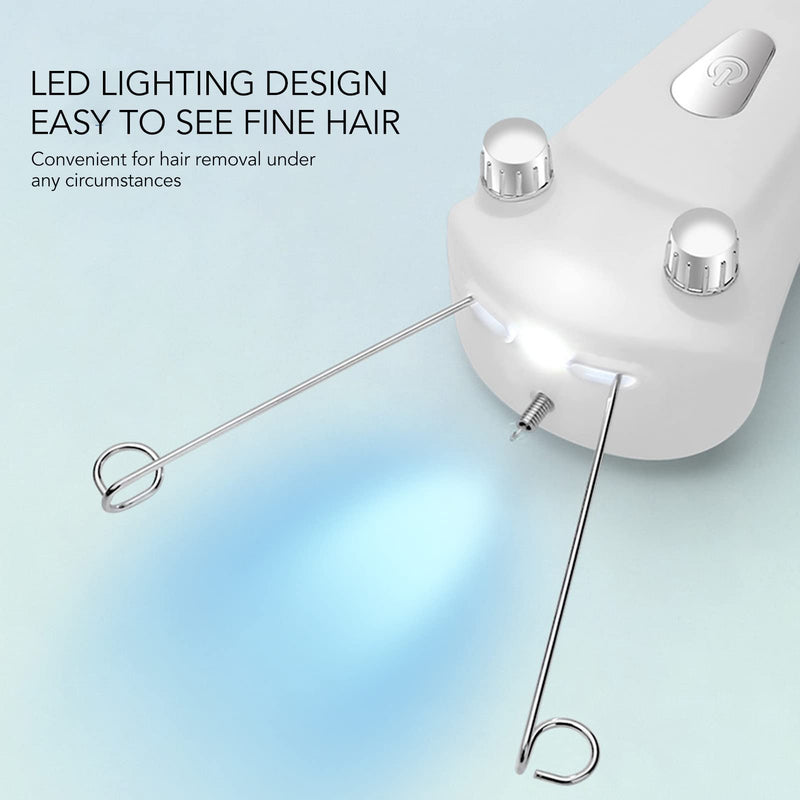 [Australia] - Threading Hair Removal for Women LED Light Electric Ladies Thread Hair Remover,Threader Machine Epilator for Fine Hairs on Face, Upper Lip, Arms 