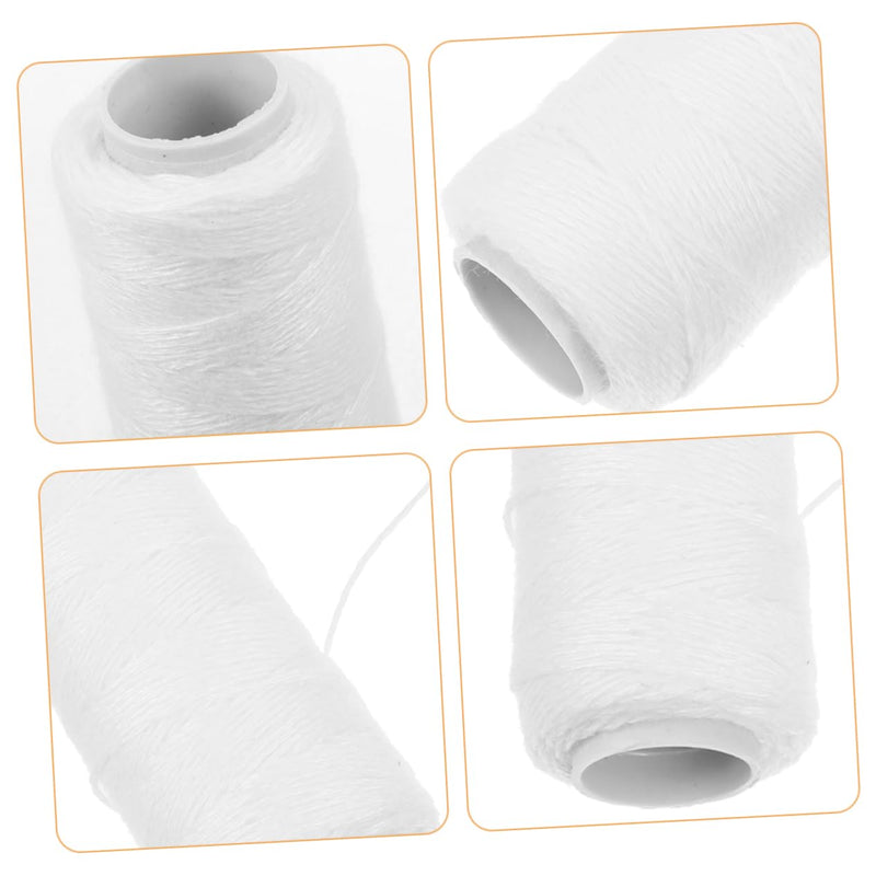 [Australia] - MAGICLULU 5 Rolls Facial Pulling Machine Cotton Thread Hair Epilator Thread Tool for Threading Hair Thread for Hair Removal Epilator Facial Thread Epilator Made of Winking Rope White 5.80X3.00X3.00CM 