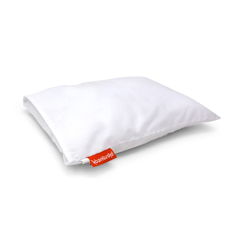 [Australia] - Urban Infant Pipsqueak Small | Tiny | Mini Pillow with Name Tag - 11in x 7in x 2.5in - Machine Washable - White Pillow with White Case White Pillow W/ White Case Pillow w/ Case 