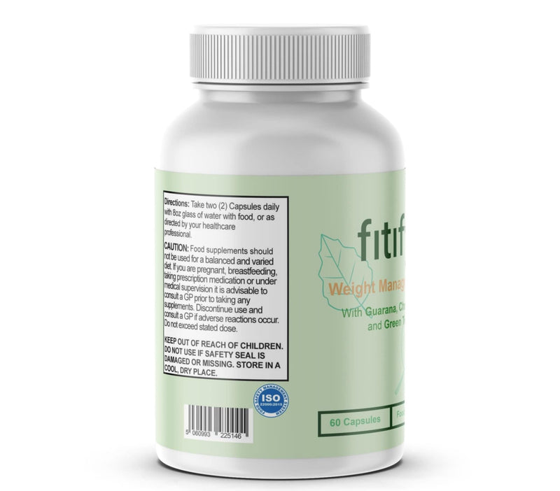 Fitify - Weight Management Capsules - Natural Ingredients - 60 Capsules - Vegan/New & Sealed