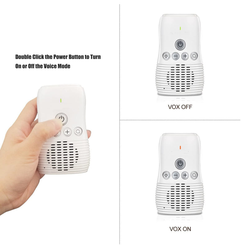 [Australia] - DM221 Audio Baby Monitor, 1000ft Range, Vibrating Sound Alert, Talk Back Intercom, Night Light, Noise Detection, Two Way Intercom, Point to Point (U.S. U.S. regulations 