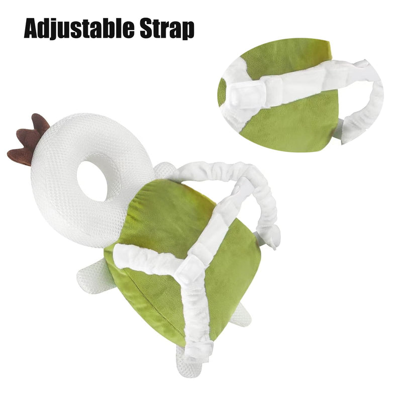 [Australia] - PandaEar Baby Head Protection Backpack Toddler Adjustable Walking Head Protector, Head Protection Backpack Wear Safety Pad for Falling Crawling and Walking (Green) Turtle 