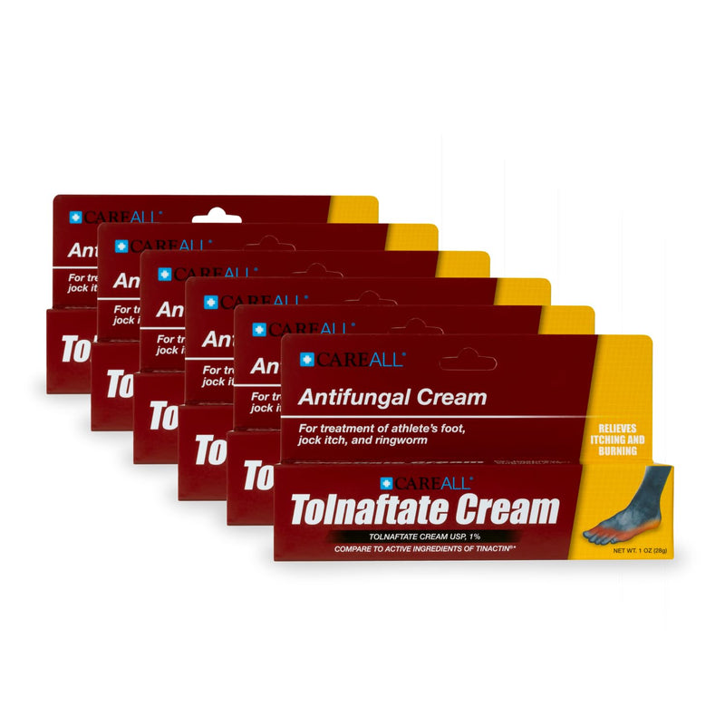 [Australia] - CareAll Tolnaftate Cream USP 1%, 1.0 oz Tube (6 Pack), Effective Antifungal Treatment for Athlete’s Foot, Jock Itch, Ringworm. Relief from Itching. Compare to The Leading Brand. 