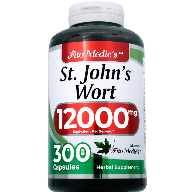 [Australia] - FITO MEDIC'S St. Johns Wort | St. Johns Wort Leaf Capsules | 300 Capsules | Concentrated Extract | Highly Absorbable Herbal Supplement 