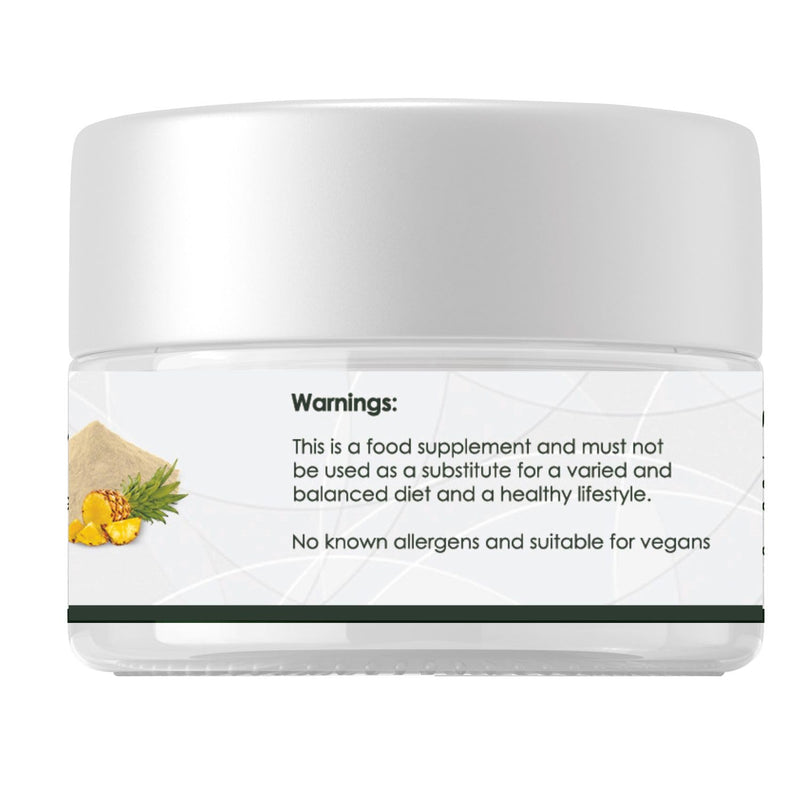 Bromelain Powder Enzyme - Digestive Enzyme Powder, Enhanced Super Digestive Enzymes, Bromalein Enzymes - Vegan, Gluten Free - 50g Bromelain