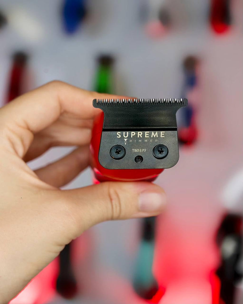 [Australia] - Supreme Trimmer Vader ST3778 – Professional Cordless Barber Liner & Detailer | 210 Min Runtime, 7000 RPM Motor, Zero Gap DLC T-Blade, USB-C Fast Charging | Beard, Hair & Body Black 