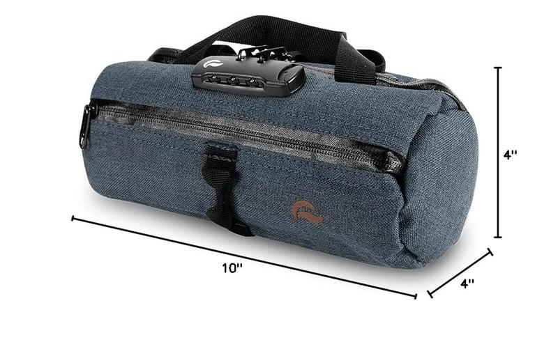 Duffle bag Small 10"- Smell Proof - With combo lock - SK9 Premium odorless Technology (Blue Navy) Blue Navy