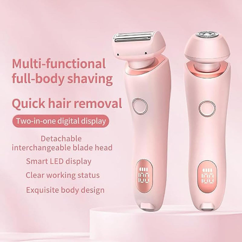 [Australia] - SkinGlow Pro - Nano razor, SkinShine Pro - razor, Beautibloom Razor, Glide Pro Premium razor, intimate razor for women, electric bikini trimmer razor with LED display for women (pink) pink 