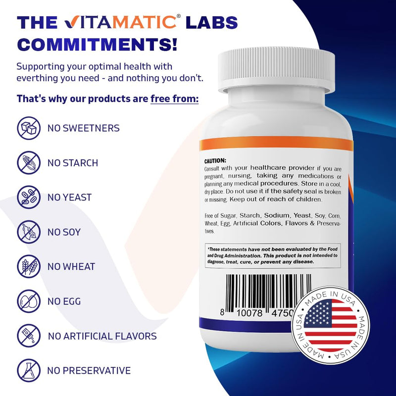 [Australia] - Vitamatic DGL Licorice 10:1 Extract 380 mg (3800mg Equivalent of Licorice Root) - 10X Stronger - Supports Healthy Digestive & Respiratory Functions - 200 Capsules 